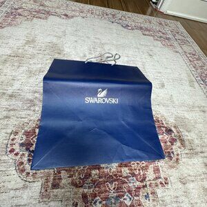Swarovski Blue Empty Shopping/ Tote Bag In Great Shape!